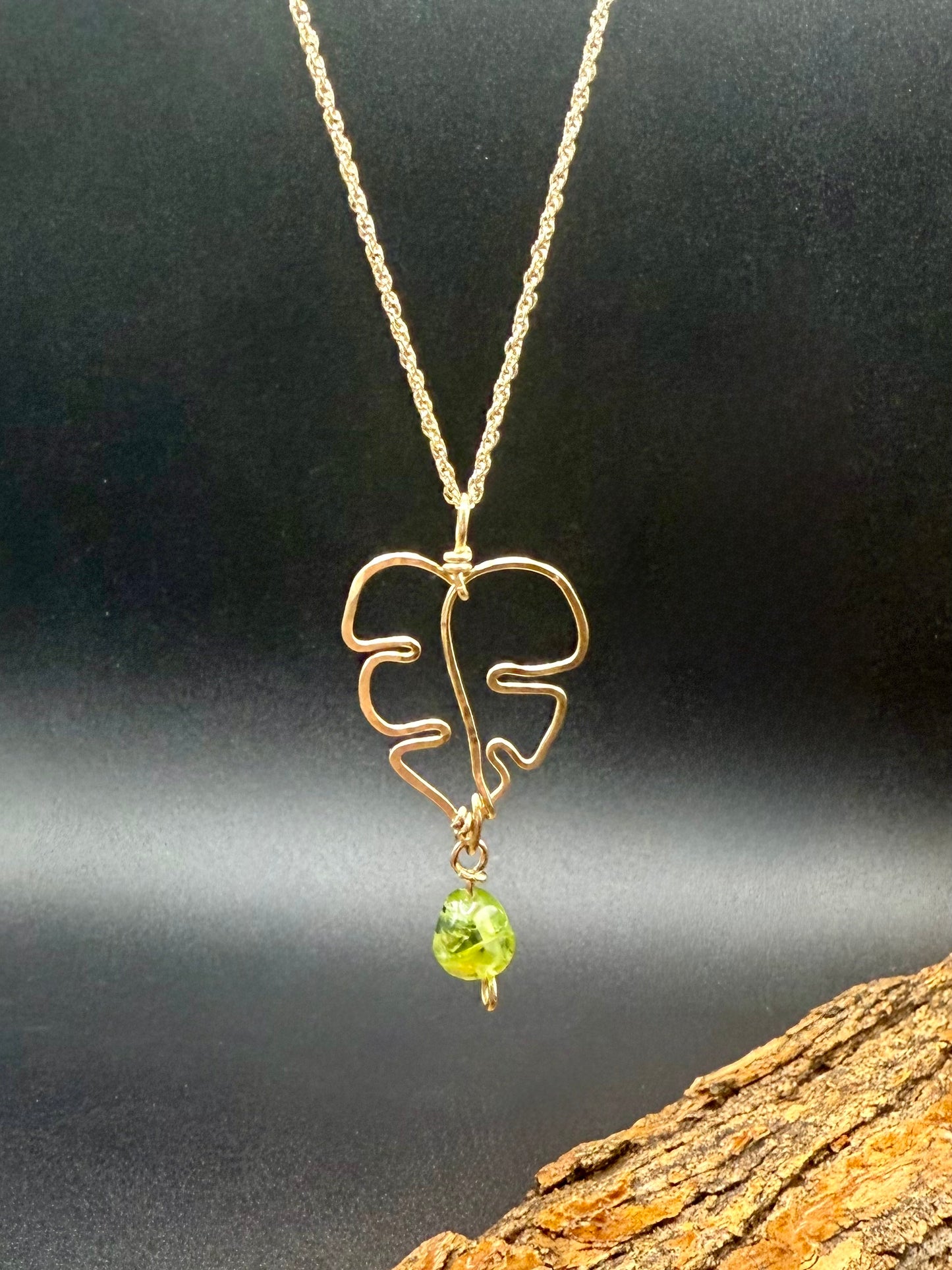 Whispering Monstera Necklace